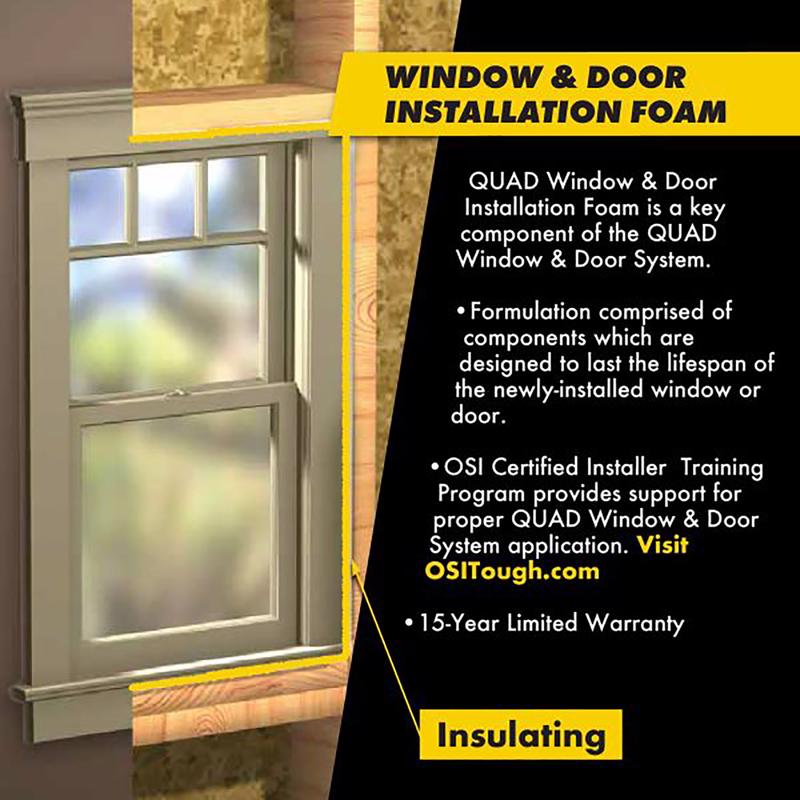 OSI Quad Tan Foam Window and Door Foam Sealant 21.1 oz