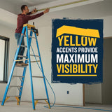 Werner 4 ft. H Fiberglass Step Ladder Type I 250 lb. capacity