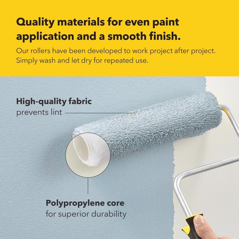 Purdy Marathon Nylon/Polyester 4.5 in. W X 1/2 in. Jumbo Mini Paint Roller Cover 2 pk