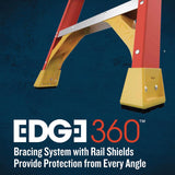 Werner 4 ft. H Fiberglass Step Ladder Type IA 300 lb. capacity