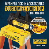 Werner 4 ft. H Fiberglass Step Ladder Type IA 300 lb. capacity