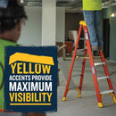 Werner 5 ft. H Fiberglass Step Ladder Type IA 300 lb. capacity