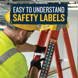 Werner 5 ft. H Fiberglass Step Ladder Type IA 300 lb. capacity