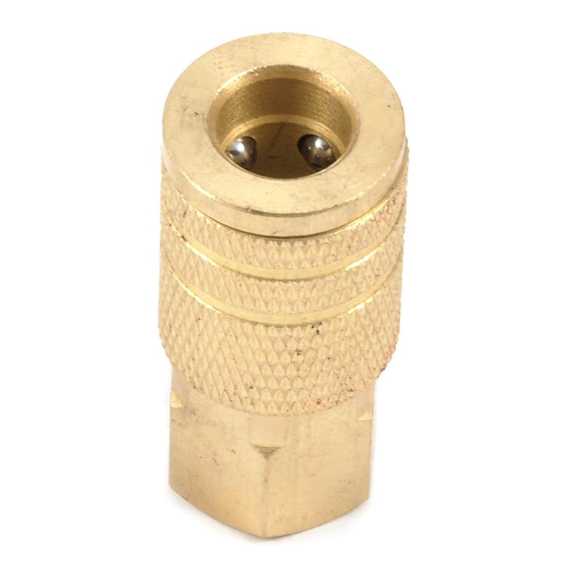 Forney Brass Air Coupler 1/4 in. Female X 1/4 in. 1 pc