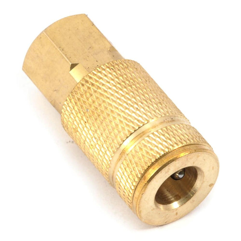 Forney Brass Air Coupler 1/4 in. Female X 1/4 in. 1 pc