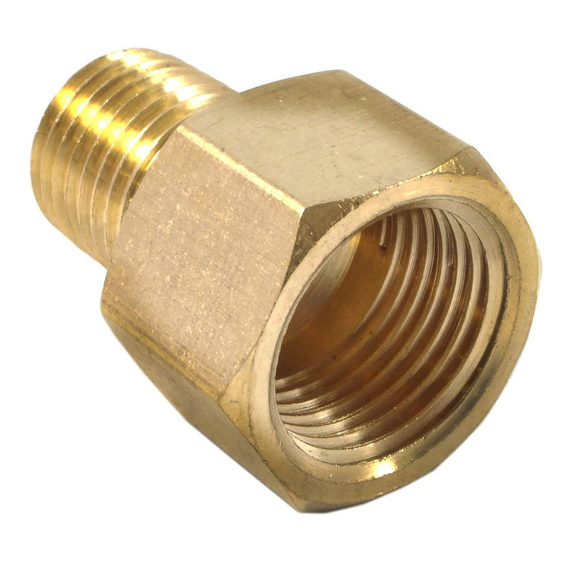 Forney Brass Hose Reducer 3/8 in. Female X 1/4 in. Male 1 pc