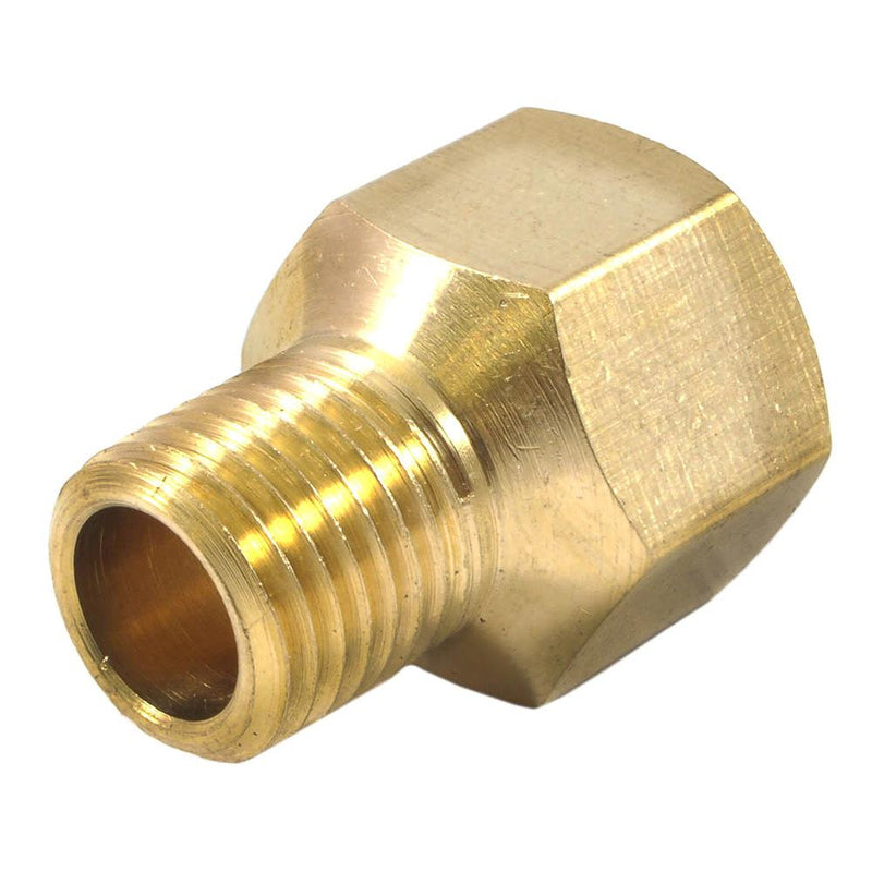 Forney Brass Hose Reducer 3/8 in. Female X 1/4 in. Male 1 pc