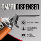 Great Stuff Smart Dispenser Orange Polyurethane Fireblock Foam Sealant 12 oz