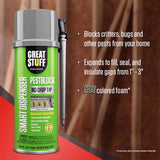Great Stuff Smart Dispenser Gray Polyurethane Insulating Foam Sealant 12 oz