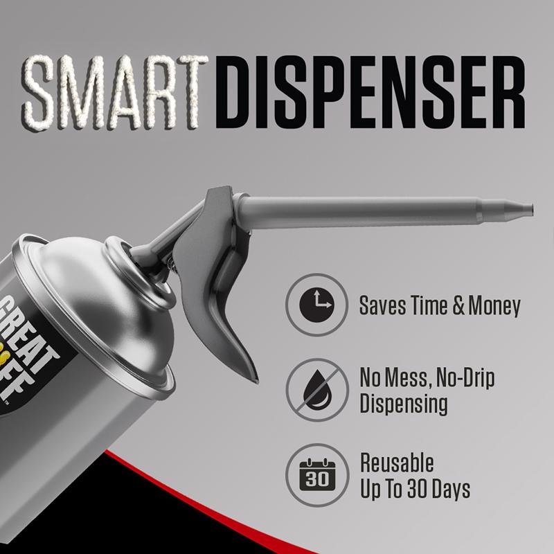 Great Stuff Smart Dispenser Black Polyurethane Multipurpose Foam Sealant 12 oz