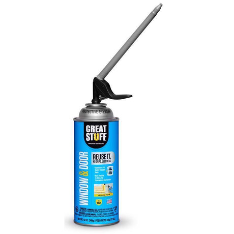 Great Stuff Smart Dispenser Yellow Polyurethane Insulating Foam Sealant 12 oz