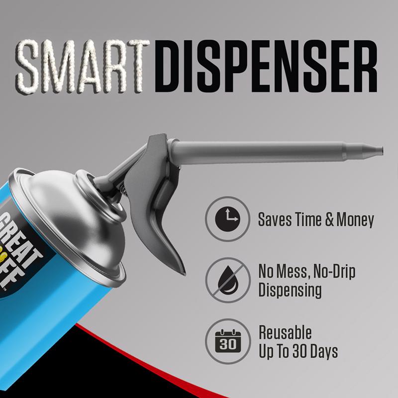 Great Stuff Smart Dispenser Yellow Polyurethane Insulating Foam Sealant 12 oz