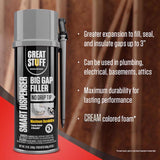 Great Stuff Smart Dispenser Ivory Polyurethane Insulating Foam Sealant 12 oz