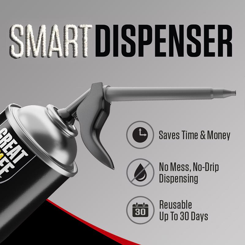 Great Stuff Smart Dispenser Ivory Polyurethane Insulating Foam Sealant 12 oz