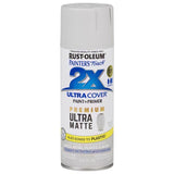 Rust-Oleum Painter's Touch 2X Ultra Cover Ultra Matte Perfect Gray Paint+Primer Spray Paint 12 oz