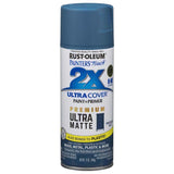 Rust-Oleum Painter's Touch 2X Ultra Cover Ultra Matte Nantucket Blue Paint+Primer Spray Paint 12 oz