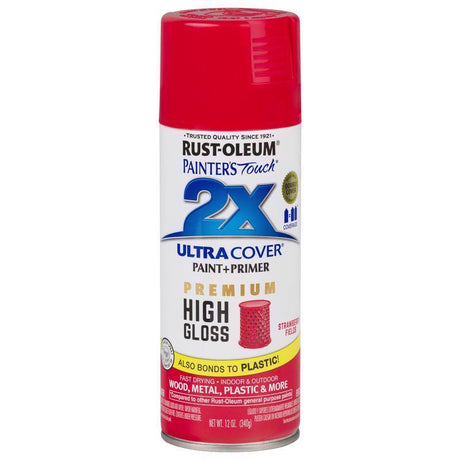 Rust-Oleum Painter's Touch 2X High-Gloss Strawberry Fields Spray Paint 12 oz