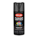 Krylon Fusion All-In-One Gloss Black Paint+Primer Spray Paint 12 oz