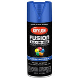 Krylon Fusion All-In-One Gloss Patriotic Blue Paint+Primer Spray Paint 12 oz