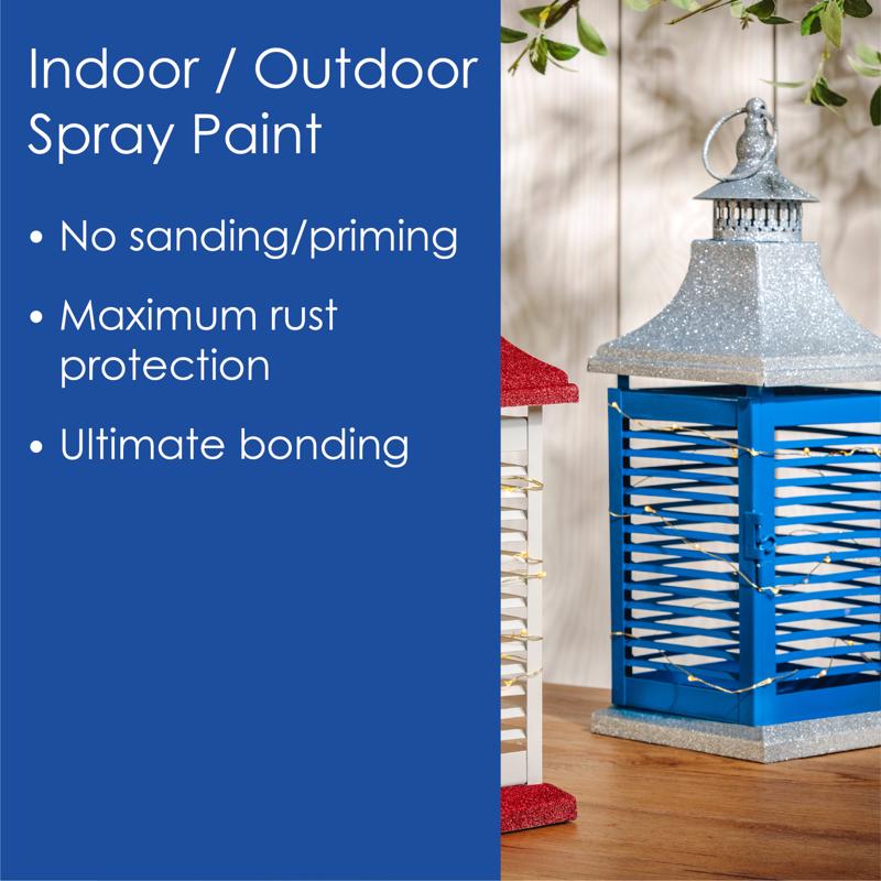 Krylon Fusion All-In-One Gloss Patriotic Blue Paint+Primer Spray Paint 12 oz