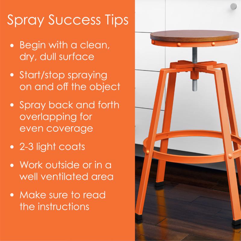 Krylon Fusion All-In-One Gloss Popsicle Orange Paint+Primer Spray Paint 12 oz