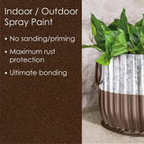 Krylon Fusion All-In-One Metallic Dark Copper Paint+Primer Spray Paint 12 oz