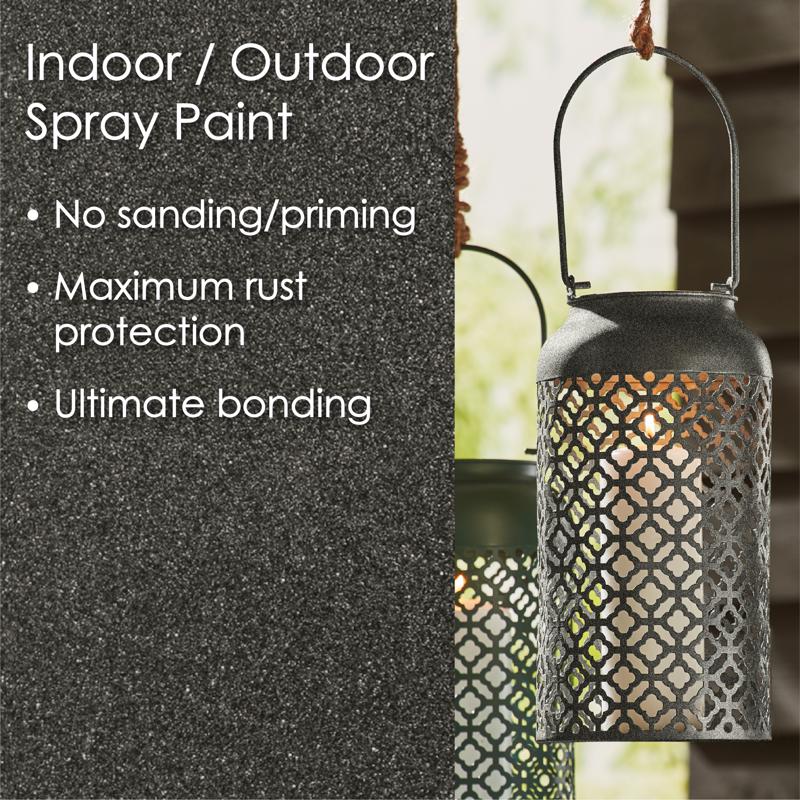 Krylon Fusion All-In-One Metallic Dark Metal Paint+Primer Spray Paint 12 oz