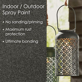 Krylon Fusion All-In-One Metallic Dark Metal Paint+Primer Spray Paint 12 oz