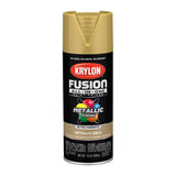 Krylon Fusion All-In-One Metallic Gold Paint+Primer Spray Paint 12 oz