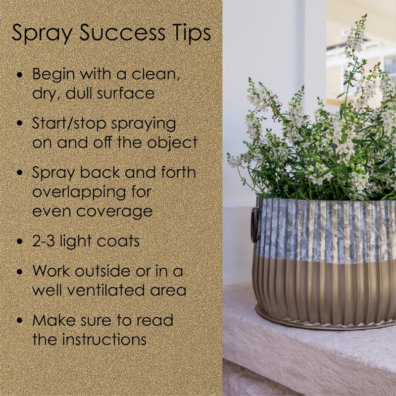 Krylon Fusion All-In-One Metallic Gold Paint+Primer Spray Paint 12 oz