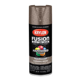 Krylon Fusion All-In-One Hammered Brown Paint+Primer Spray Paint 12 oz