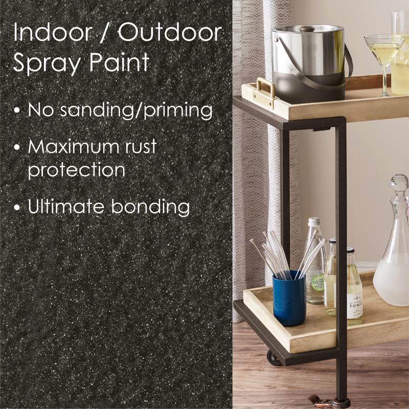 Krylon Fusion All-In-One Hammered Dark Bronze Paint+Primer Spray Paint 12 oz