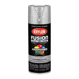Krylon Fusion All-In-One Hammered Silver Paint+Primer Spray Paint 12 oz