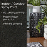 Krylon Fusion All-In-One Metallic Black Stainless Steel Paint+Primer Spray Paint 12 oz