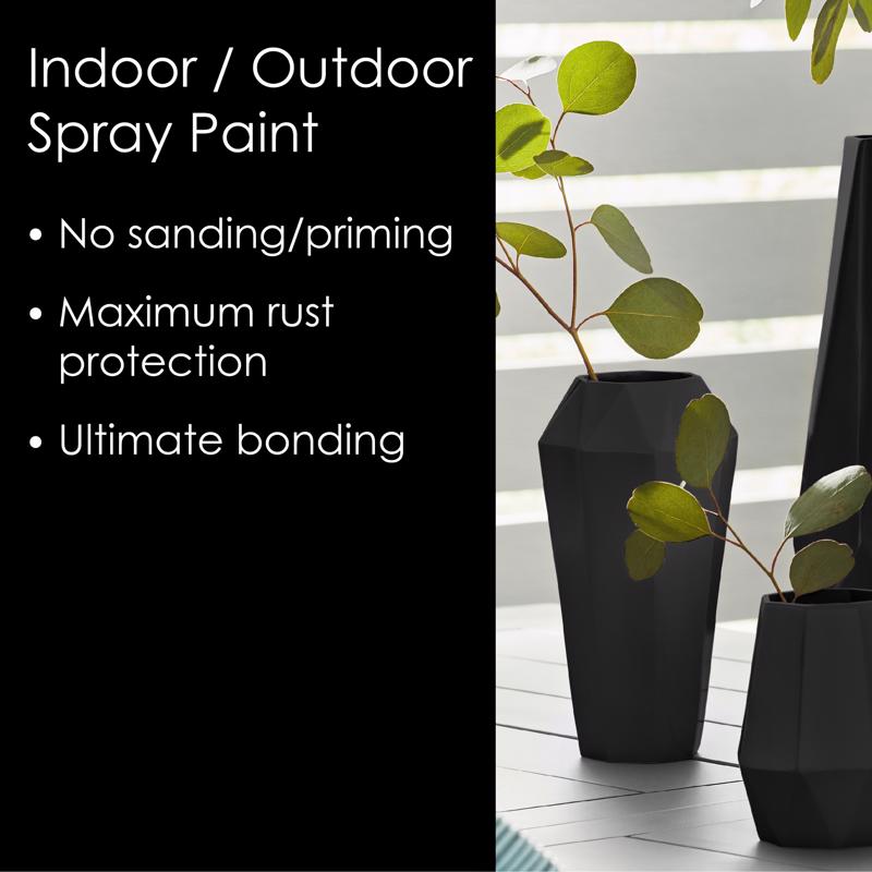 Krylon Fusion All-In-One Flat Black Paint+Primer Spray Paint 12 oz