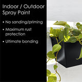 Krylon Fusion All-In-One Satin Black Paint+Primer Spray Paint 12 oz