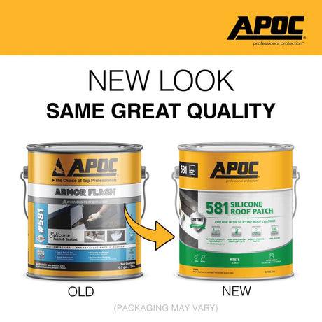 APOC Bright White Silicone Roof Patch 1 gal