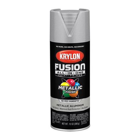 Krylon Fusion All-In-One Metallic Aluminum Paint+Primer Spray Paint 12 oz