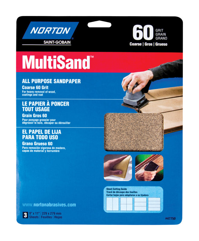 SANDPAPER MULTI 60G 3PK