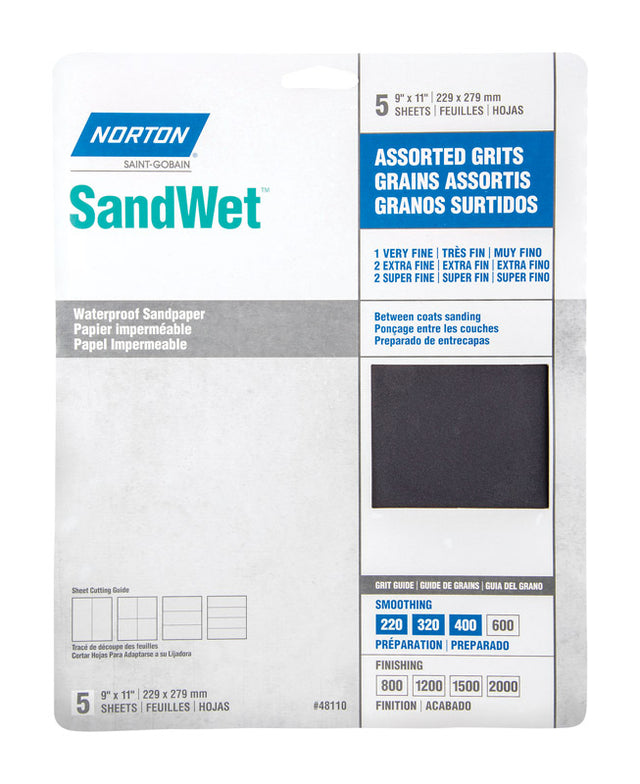 SANDPAPER WTRPRF ASST5PK