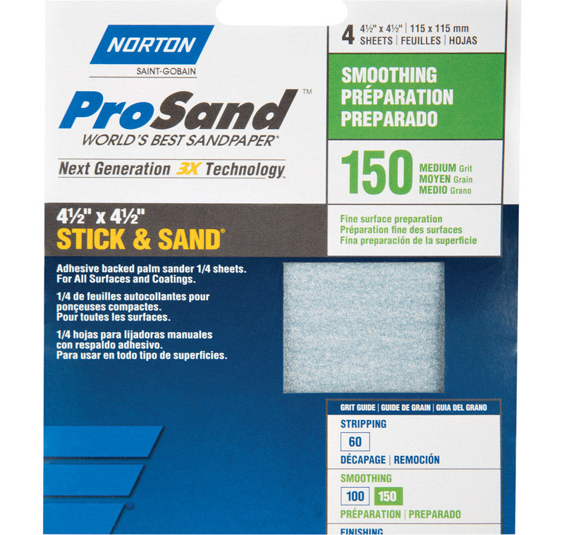 SANDING SHEET 150GRT 4PK