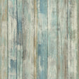 RoomMates 20.5 in. H X 16.5 ft. L Distressed Wood Blue Vinyl Peel and Stick Wallpaper