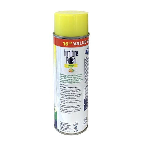 Sprayway Lemon Scent Furniture Polish 16 oz Spray