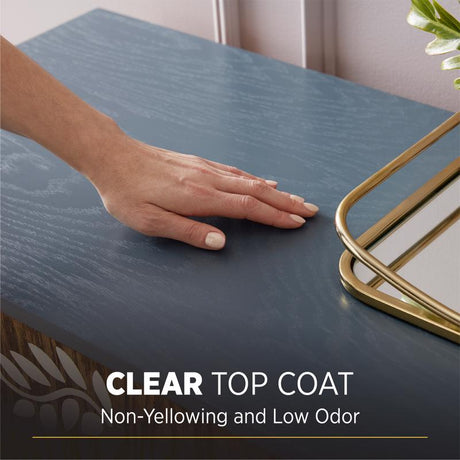 Minwax Polycrylic Matte Crystal Clear Water-Based Polycrylic Protective Finish 0.5 pt