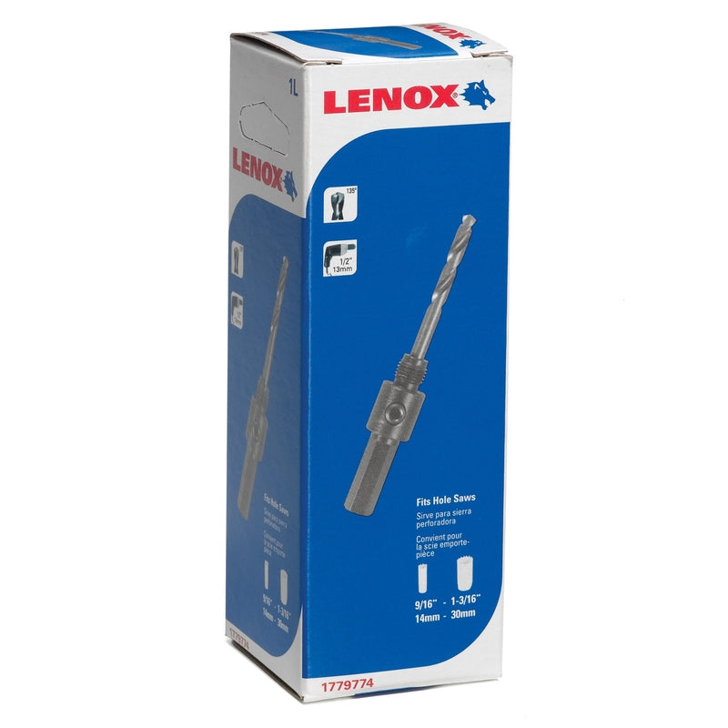 Lenox 1.3 in. L Hole Saw Extension 1.3 in. 0.6 in. 1/2 in. Hex 1 pc
