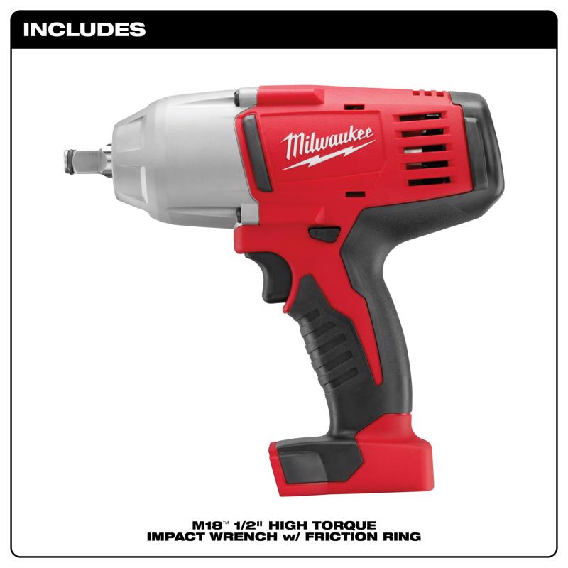Milwaukee M18 1/2 in. Cordless Brushed Impact Wrench Tool Only