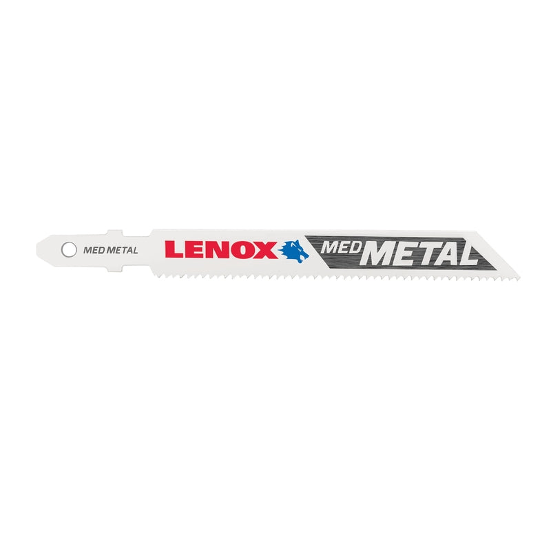 Lenox 3-5/8 in. Bi-Metal T-Shank Medium Metal Jig Saw Blade 18 TPI 3 pk