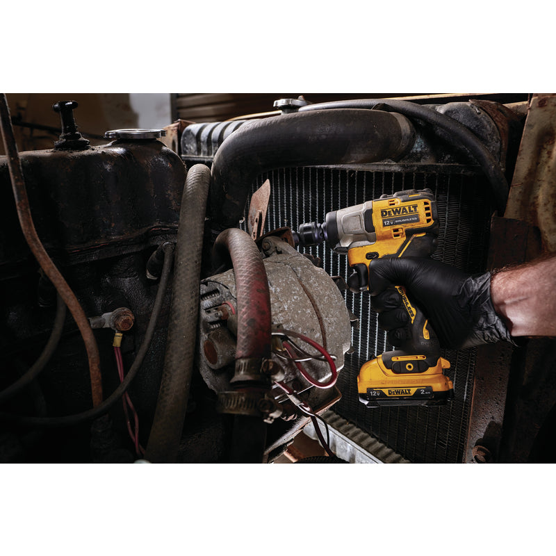 DeWalt 12V MAX 3/8 in. Cordless Brushless Impact Wrench Kit (Battery & Charger)