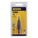Irwin Unibit 3/16 to 7/8 in. X 6 in. L High Speed Steel Step Drill Bit Square Shank 1 pc