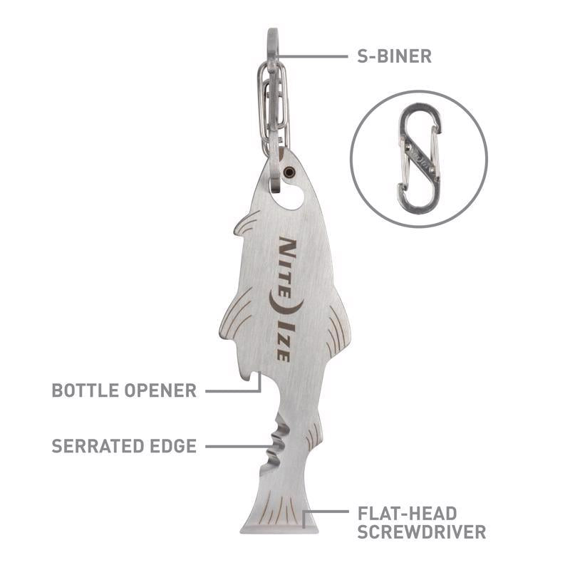 Nite Ize DoohicKey Stainless Steel Silver S-Biner Key Tool